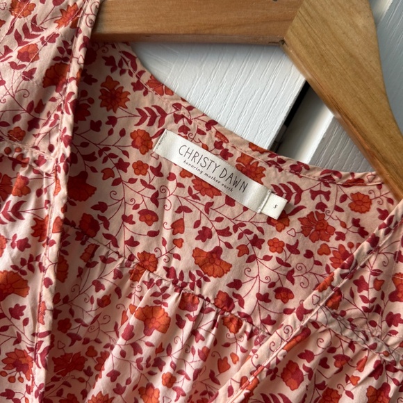 Christy Dawn- Dawn Dress in (Sold Out Taylor Swift Colourway) Mandarin Ditzy - Picture 3 of 3